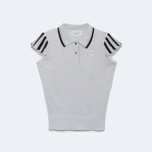 Romance Sparkly Knit Polo | WOMEN