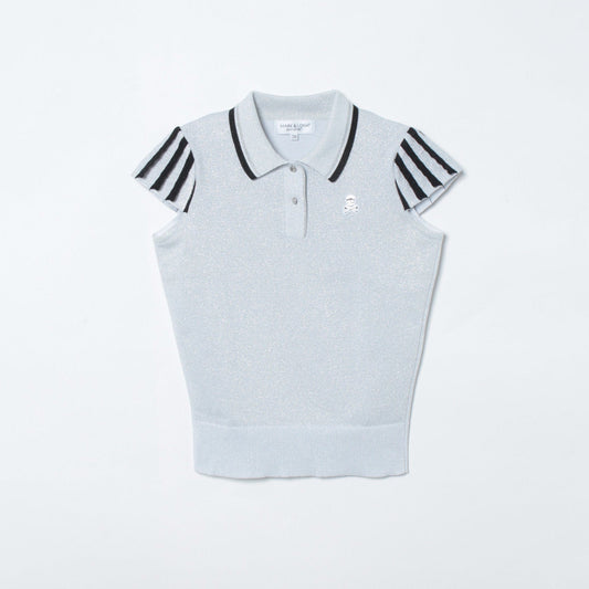 Romance Sparkly Knit Polo | WOMEN