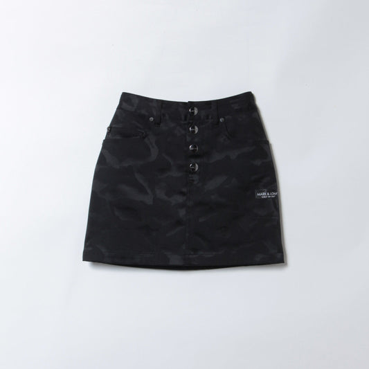 Gauge Jacquard Camo Skirt | WOMEN