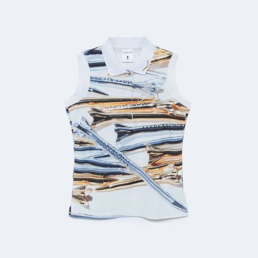 Dimention Camo Sleeveless Polo | WOMEN